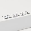 OHRRINGE AUS WEISSGOLD MIT DIAMANT IM SMARAGDSCHLIFF - OHRSTECKER DIAMANT - OHRRINGE