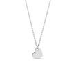 HEART PENDANT IN WHITE GOLD - WHITE GOLD NECKLACES - NECKLACES