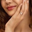 BAGUE DE FIANÇAILLES EN OR BLANC AVEC DIAMANT 1CT - TAILLE BRILLANT - BAGUES DE FIANÇAILLES