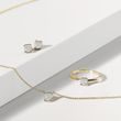 DIAMOND NECKLACE AND EARRING SET IN YELLOW GOLD - DIAMOND SETS - FINE JEWELRY