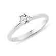 THIN BAND WHITE GOLD DIAMOND ENGAGEMENT RING - BRILLIANT CUT DIAMOND ENGAGEMENT RINGS - ENGAGEMENT RINGS
