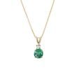 Emerald and Diamond Gold Necklace
