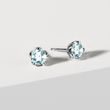 SKY BLUE TOPAZ STUDS IN WHITE GOLD - TOPAZ EARRINGS - EARRINGS