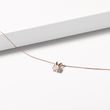 COLLIER EN OR ROSE AVEC PENDENTIF ET MORGANITE - COLLIERS AVEC MORGANITE - COLLIERS