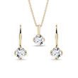 SCHMUCKSET MIT LABORDIAMANTEN IN GELBGOLD - SCHMUCK SETS DIAMANT - SCHMUCK