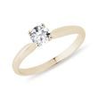 0.35ct diamond engagement ring in yellow gold