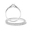 DIAMOND ENGAGEMENT RING SET IN WHITE GOLD - ENGAGEMENT AND BRIDAL RING SETS - ENGAGEMENT RINGS
