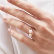 GOLD RING WITH FRESHWATER PEARL - PEARL RINGS - 
