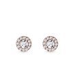 DIAMOND EARRING IN ROSE GOLD - DIAMOND STUD EARRINGS - EARRINGS