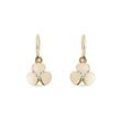 CHILDREN'S DIAMOND SHAMROCK PENDANT EARRINGS IN YELLOW GOLD - CHILDREN'S EARRINGS - EARRINGS