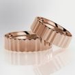 WOMEN'S ROSE GOLD FLUTED RING - ROSE GOLD RINGS - RINGS
