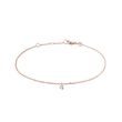 DRILLED LAB GROWN DIAMOND BRACELET IN ROSE GOLD - DIAMOND BRACELETS - BRACELETS