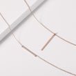 SMOOTH ROSE GOLD BAR NECKLACE - ROSE GOLD NECKLACES - NECKLACES