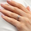 RING WITH LAB-GROWN DIAMOND IN WHITE GOLD - DIAMOND ENGAGEMENT RINGS - ENGAGEMENT RINGS