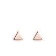 TRIANGLE STUD EARRINGS IN ROSE GOLD - ROSE GOLD EARRINGS - EARRINGS