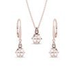 MORGANITE ROSE GOLD EARRING AND NECKLACE SET - JEWELRY SETS - FINE JEWELRY