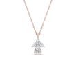 HALSKETTE MIT DIAMANTENENGEL IN ROSÉGOLD - KETTEN MIT DIAMANTEN - KETTEN
