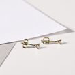 SINGLE CHAMPAGNE DIAMOND EARRING IN YELLOW GOLD - SINGLE EARRINGS - EARRINGS