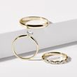 SET OF GOLD WEDDING RINGS - GELBGOLDENE TRAURINGE IM SET - TRAURINGE