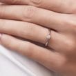 BAGUE EN OR BLANC AVEC BRILLANT - TAILLE BRILLANT - BAGUES DE FIANÇAILLES