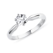 ENGAGEMENT RING IN WHITE GOLD WITH BRILLIANT - SOLITAIRE ENGAGEMENT RINGS - ENGAGEMENT RINGS