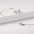 HALO-HALSKETTE MIT 1 CT LABORDIAMANT IN GELBGOLD - KETTEN MIT DIAMANTEN - KETTEN