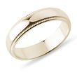 EHERING FÜR MÄNNER MIT ORIGINELLEN DETAILS IN 14KT GELBGOLD - TRAURINGE FÜR HERREN - TRAURINGE