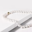 FRESHWATER PEARL NECKLACE WITH A GOLD CLASP - PEARL NECKLACES - PEARL JEWELLERY