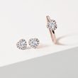 OHRRINGE MIT DIAMANTHERZEN IN ROSÉGOLD - OHRRINGE DIAMANT - OHRRINGE