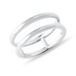 DOPPELTER RING AUS 14 KT WEISSGOLD - RINGE WEISSGOLD - RINGE