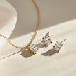 HALSKETTE AUS GELBGOLD MIT OVALEM LABOR-DIAMANTEN - KETTEN MIT DIAMANTEN - KETTEN