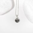 TAHITIAN PEARL AND DIAMOND PENDANT IN 14KT GOLD - PEARL PENDANTS - PEARL JEWELRY