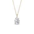 HALSKETTE AUS GELBGOLD MIT 1 CT LABOR-DIAMANT - KETTEN MIT DIAMANTEN - KETTEN