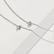 ZARTES DIAMANTCOLLIER IN 14 KT WEISSGOLD - KETTEN MIT DIAMANTEN - KETTEN
