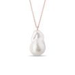 BAROQUE PEARL PENDANT IN ROSE GOLD - PEARL PENDANTS - PEARL JEWELRY