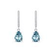 TOPAZ AND DIAMOND EARRINGS IN WHITE GOLD - TOPAZ EARRINGS{% if category.pathNames[0] != product.category.name %} - {% endif %}