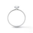 CLASSIC 14K WHITE GOLD DIAMOND ENGAGEMENT RING - BRILLIANT CUT DIAMOND ENGAGEMENT RINGS - ENGAGEMENT RINGS