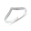 CHEVRON WEDDING RING IN 14K WHITE GOLD - WOMEN'S WEDDING RINGS - WEDDING RINGS