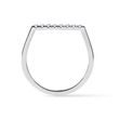 WEISSER GOLDENER RING MIT GERADER DIAMANTLINIE - RINGE DIAMANT - RINGE