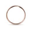 BAGUE DOUBLE ANNEAU EN OR ROSE SERTIE DE DIAMANTS - BAGUES EN DIAMANT - BAGUES