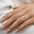 ALLIANCE ÉTERNITÉ EN OR BLANC AVEC DIAMANTS - ALLIANCES DE MARIAGE FEMMES - ALLIANCES DE MARIAGE