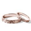 HAND ENGRAVED ROSE GOLD WEDDING RING SET - ROSE GOLD WEDDING SETS - WEDDING RINGS