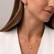 DIAMOND EARRING AND NECKLACE SET IN YELLOW GOLD - DIAMOND SETS - FINE JEWELRY