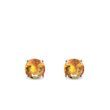 MADEIRA CITRINE EARRINGS IN YELLOW GOLD - CITRINE EARRINGS - EARRINGS