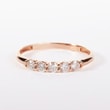 BAGUE AVEC DIAMANTS EN OR ROSE 14K - ALLIANCES DE MARIAGE FEMMES - ALLIANCES DE MARIAGE