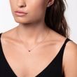 COLLIER EN OR ROSE AVEC RUBIS TAILLE OVALE - COLLIERS AVEC RUBIS - 