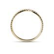 BAGUE DOUBLE ANNEAU EN OR JAUNE SERTIE DE DIAMANTS - BAGUES EN DIAMANT - BAGUES