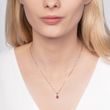 ANHÄNGER MIT TURMALIN UND DIAMANT AUS ROSÉGOLD - ANHÄNGER - KETTEN