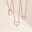 NECKLACE WITH CHAMPAGNE DIAMOND IN ROSE GOLD - DIAMOND NECKLACES - NECKLACES