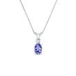 HALSKETTE MIT TANSANIT UND DIAMANT IN WEISSGOLD - KETTEN MIT TANSANIT - KETTEN